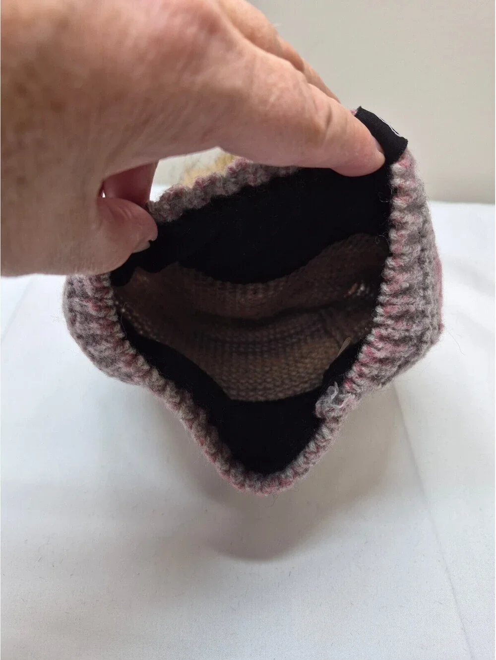 Violet Love by Rebecca Michaels Knit Beanie Hat w/ Faux Fur Pom-Pom B471